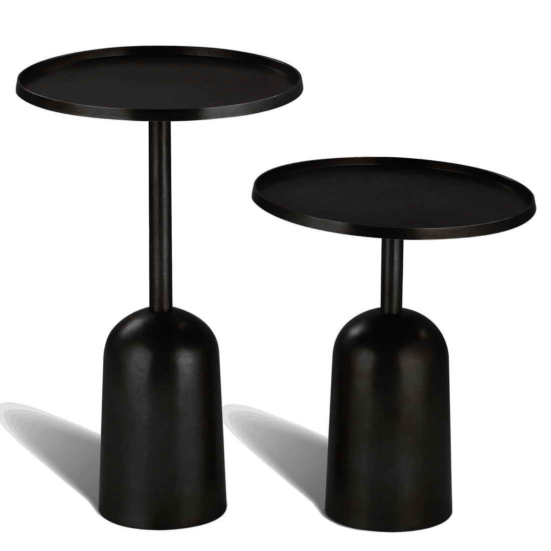 Cherish Side Table Set of 2 Black