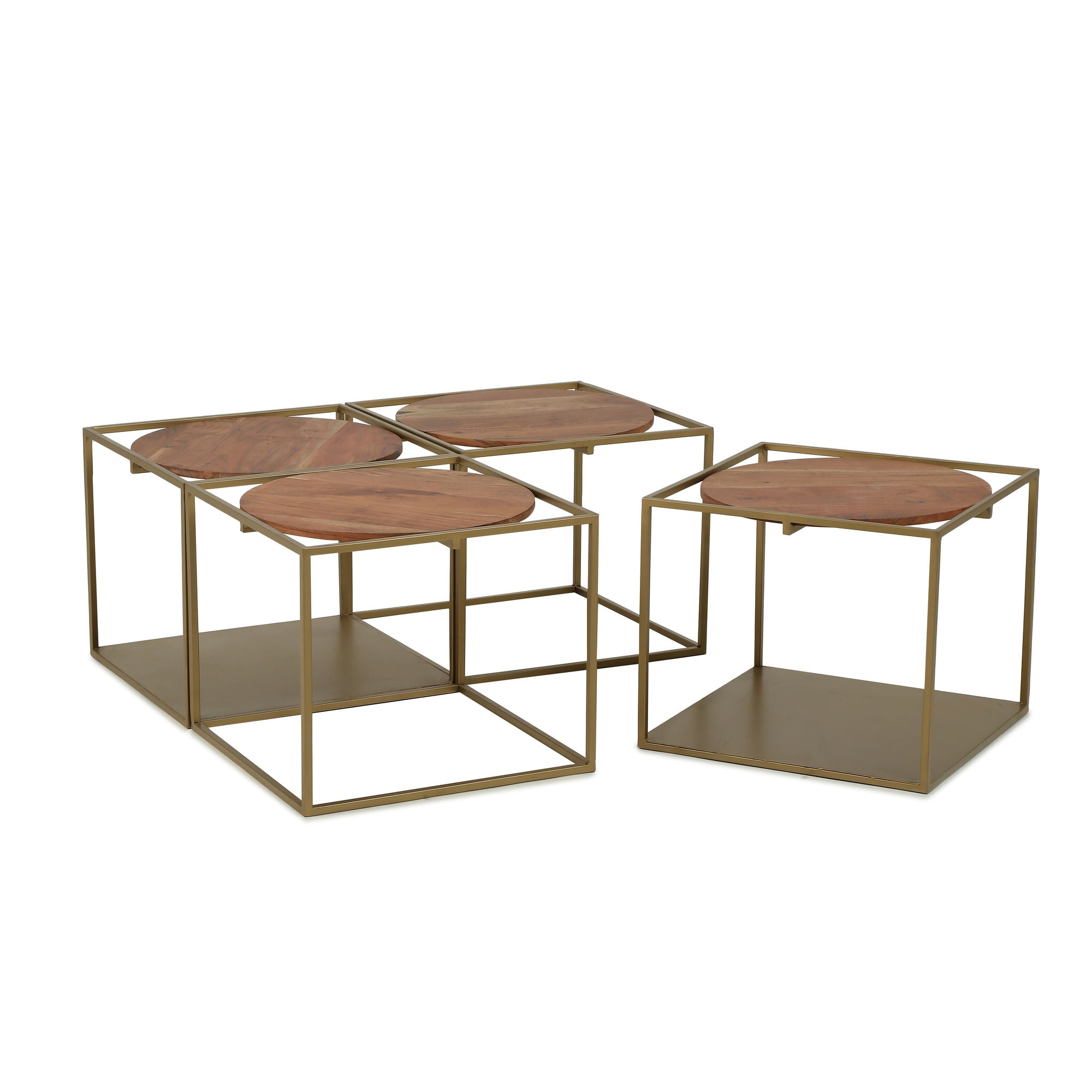 Quadruplet Coffee Table Gold