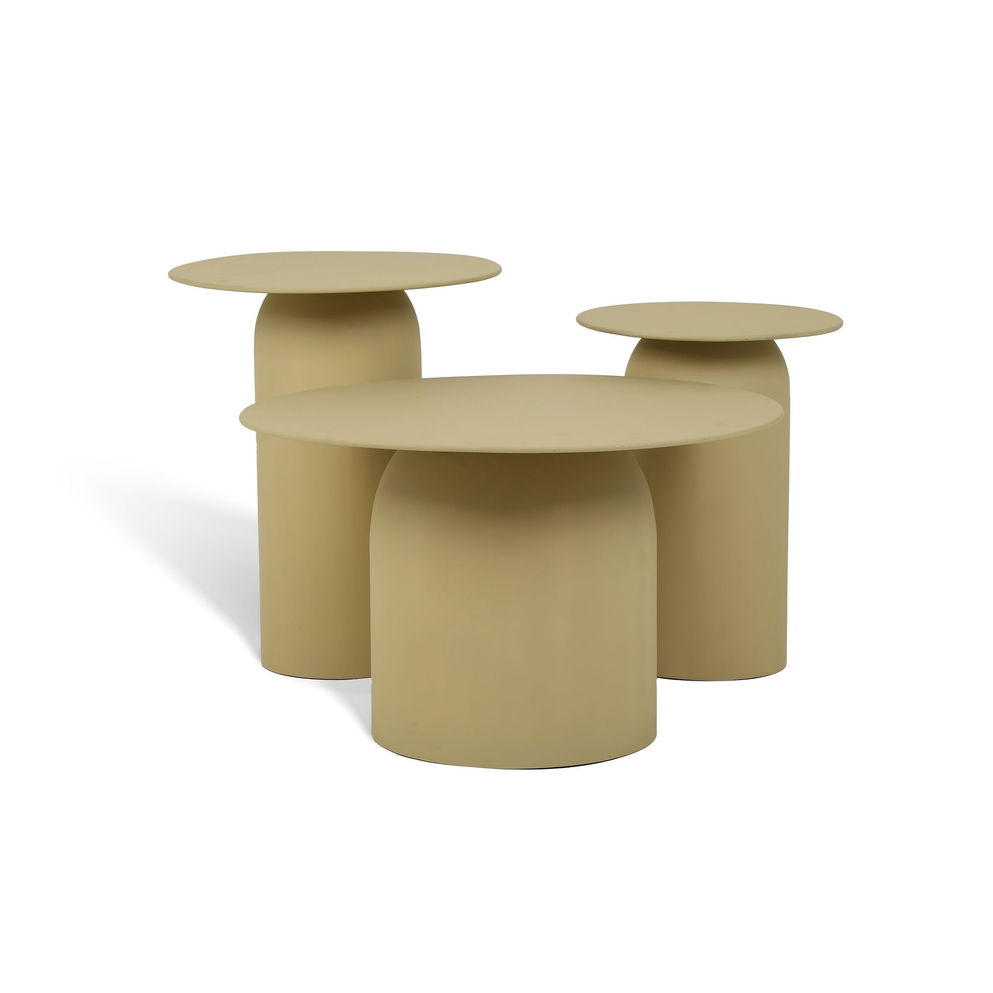 The Elegant Table Set of 3 Beige