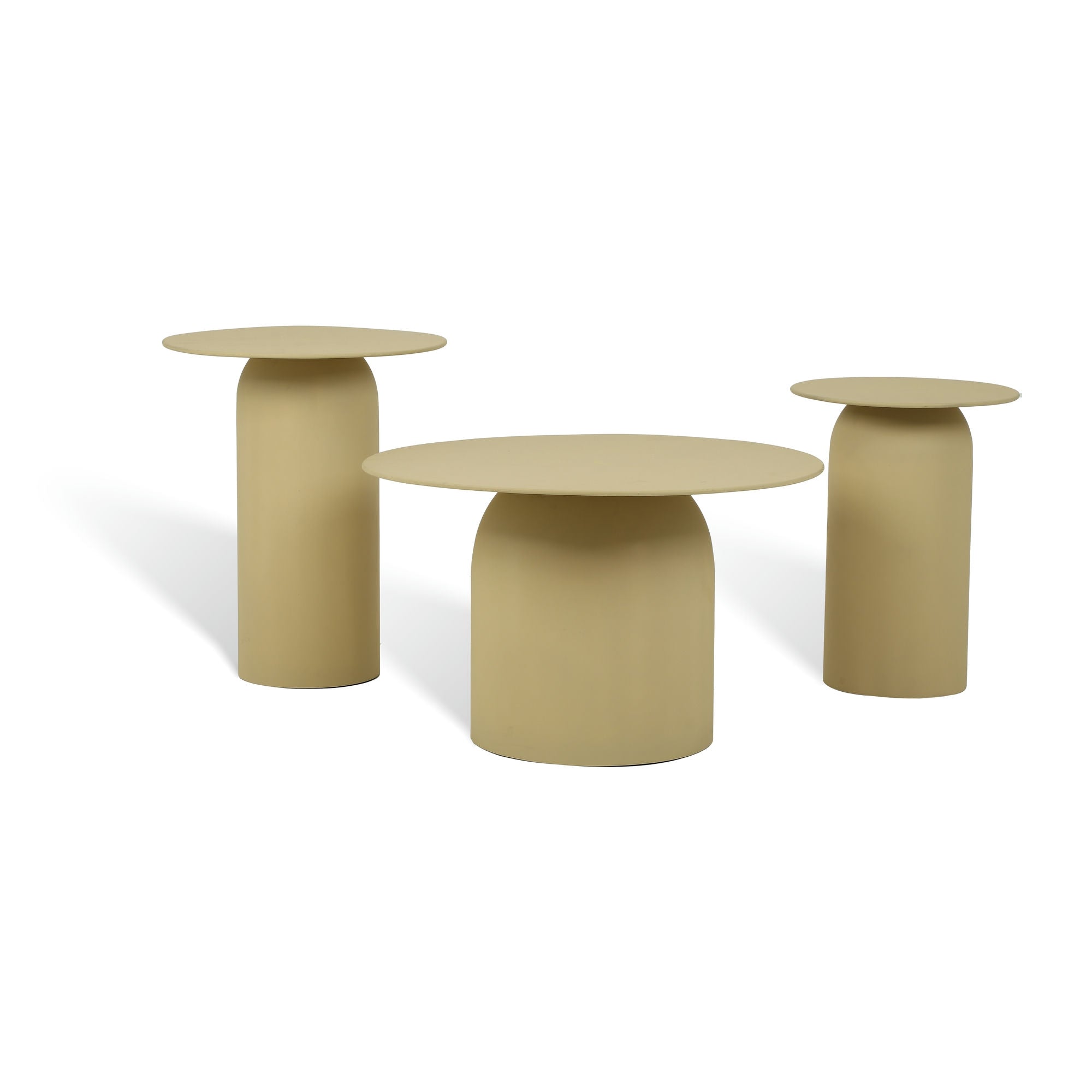 The Elegant Table Set of 3 Beige