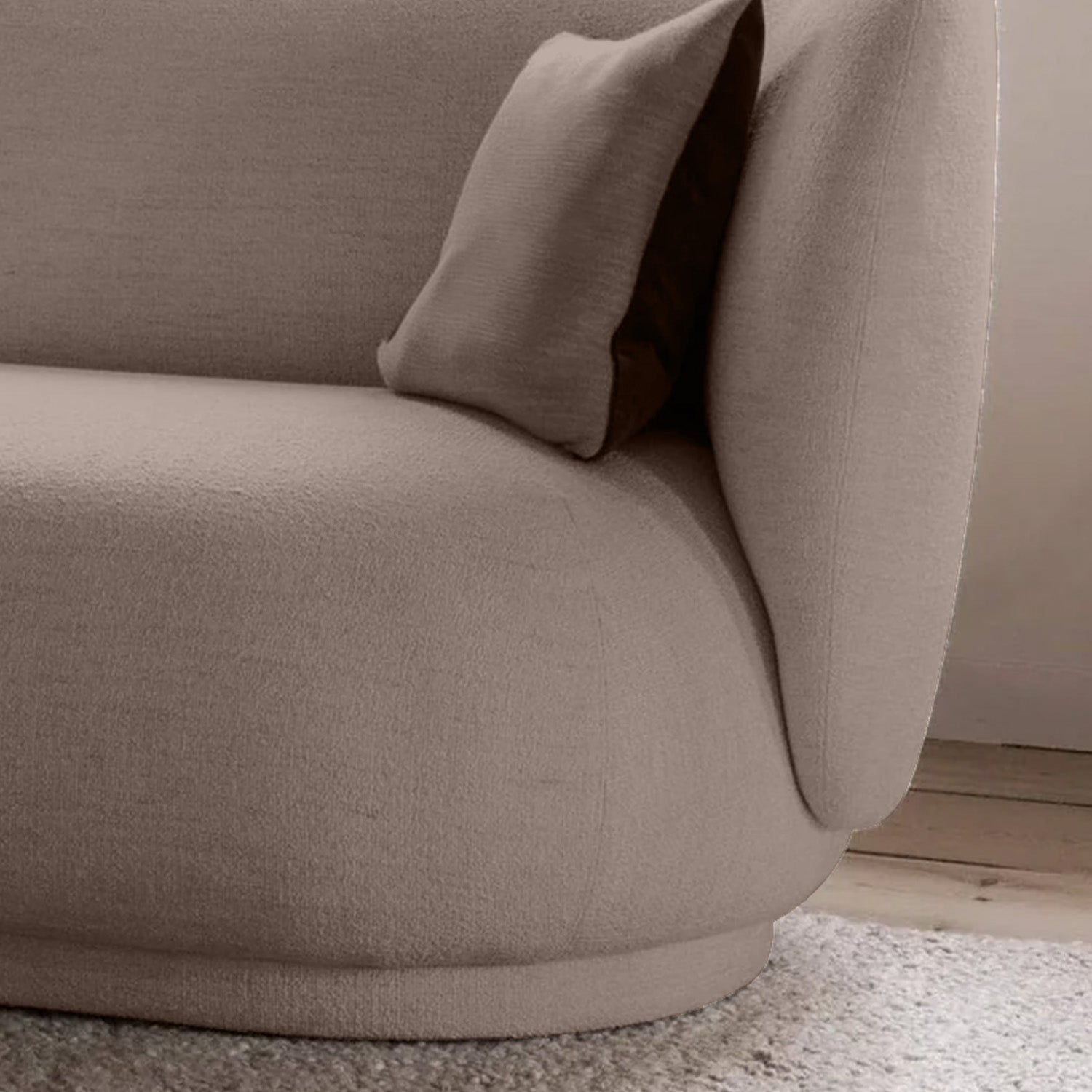 Lazio 2 Seater Sofa in Dark Gray