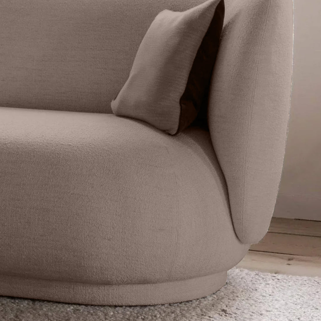 Lazio 2 Seater Sofa in Dark Gray