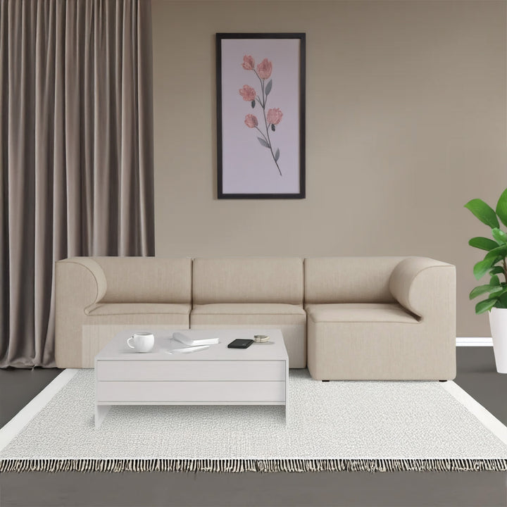 Calabria Lounger - Off White – BLCK Homes