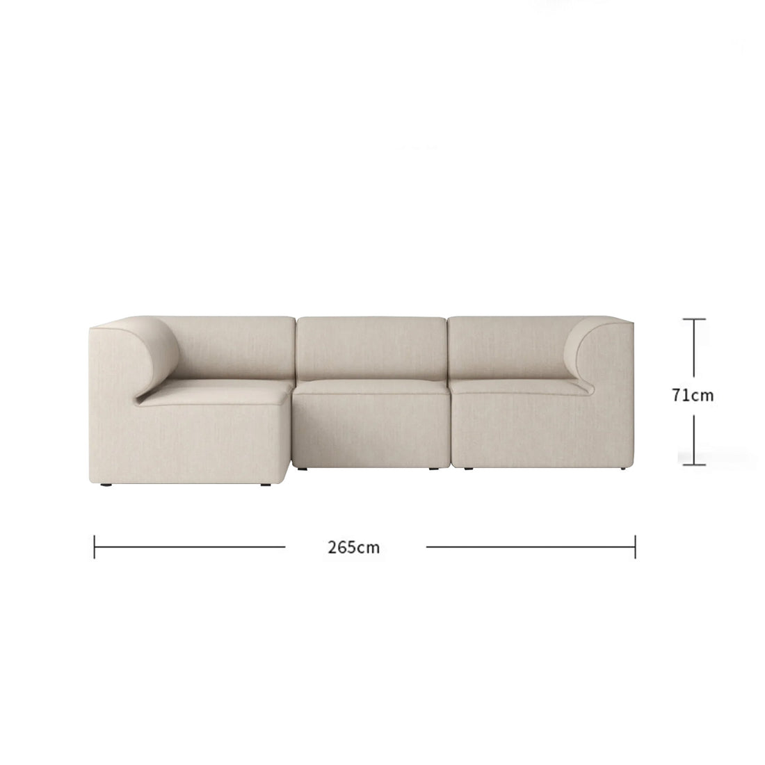 Calabria Lounger Sofa in Off White