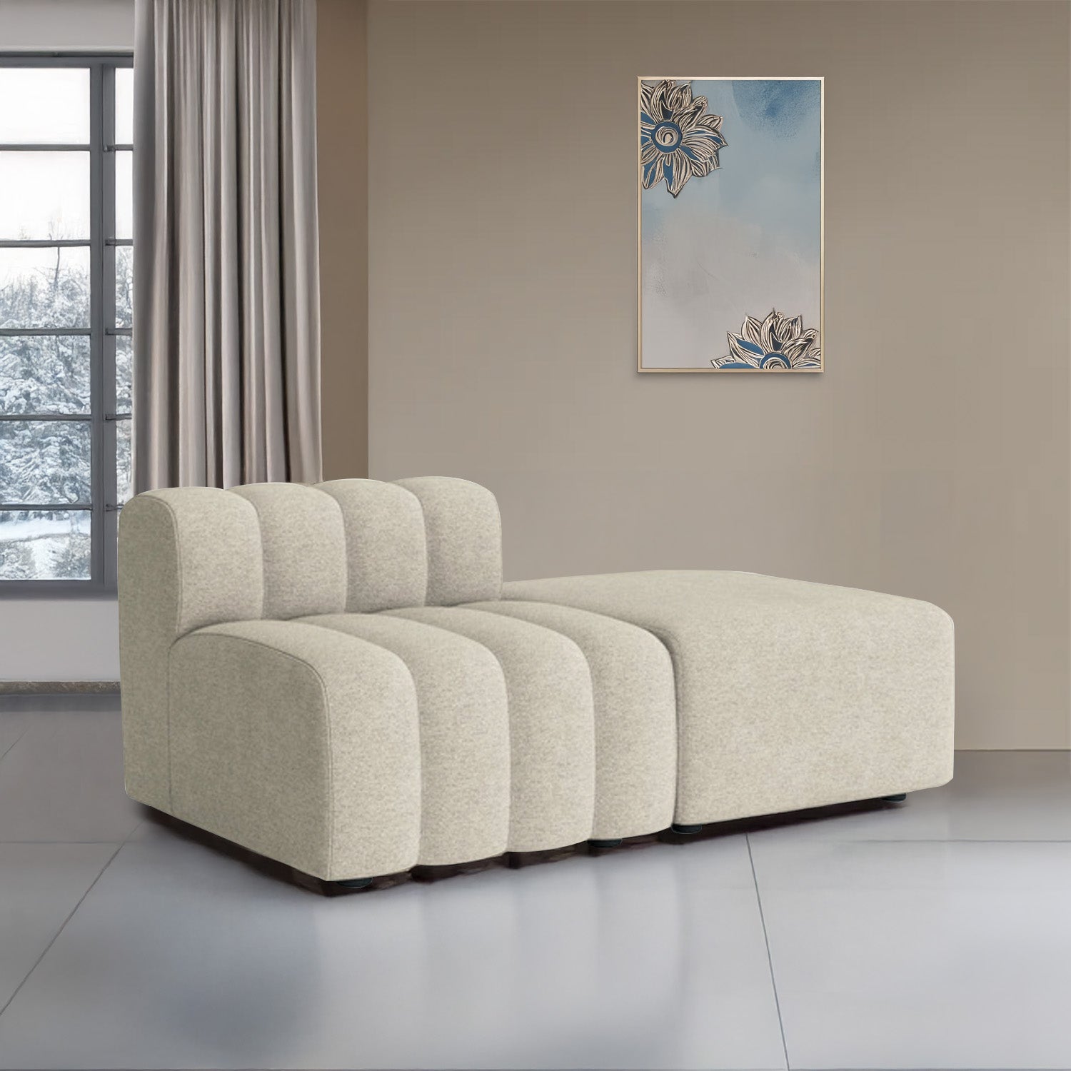Ravello Lounger - Off White – BLCK Homes