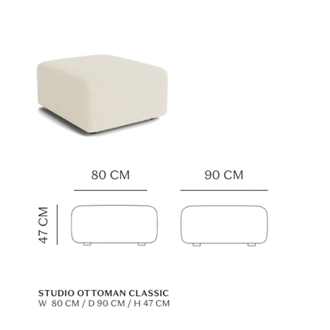 Ravello Lounger Sofa in Off White