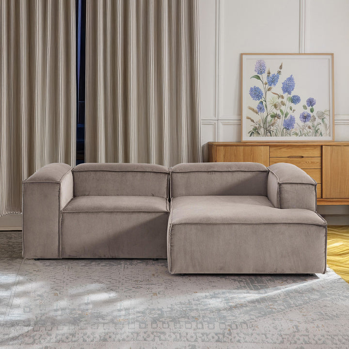 Assisi Casual L Shape Sofa - Ash Gray – BLCK Homes