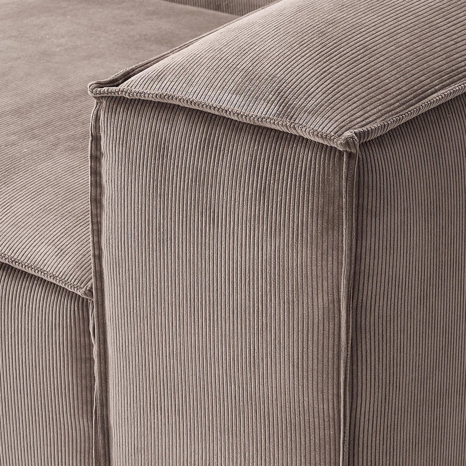 Assisi L-Shape Sofa in Ash Gray