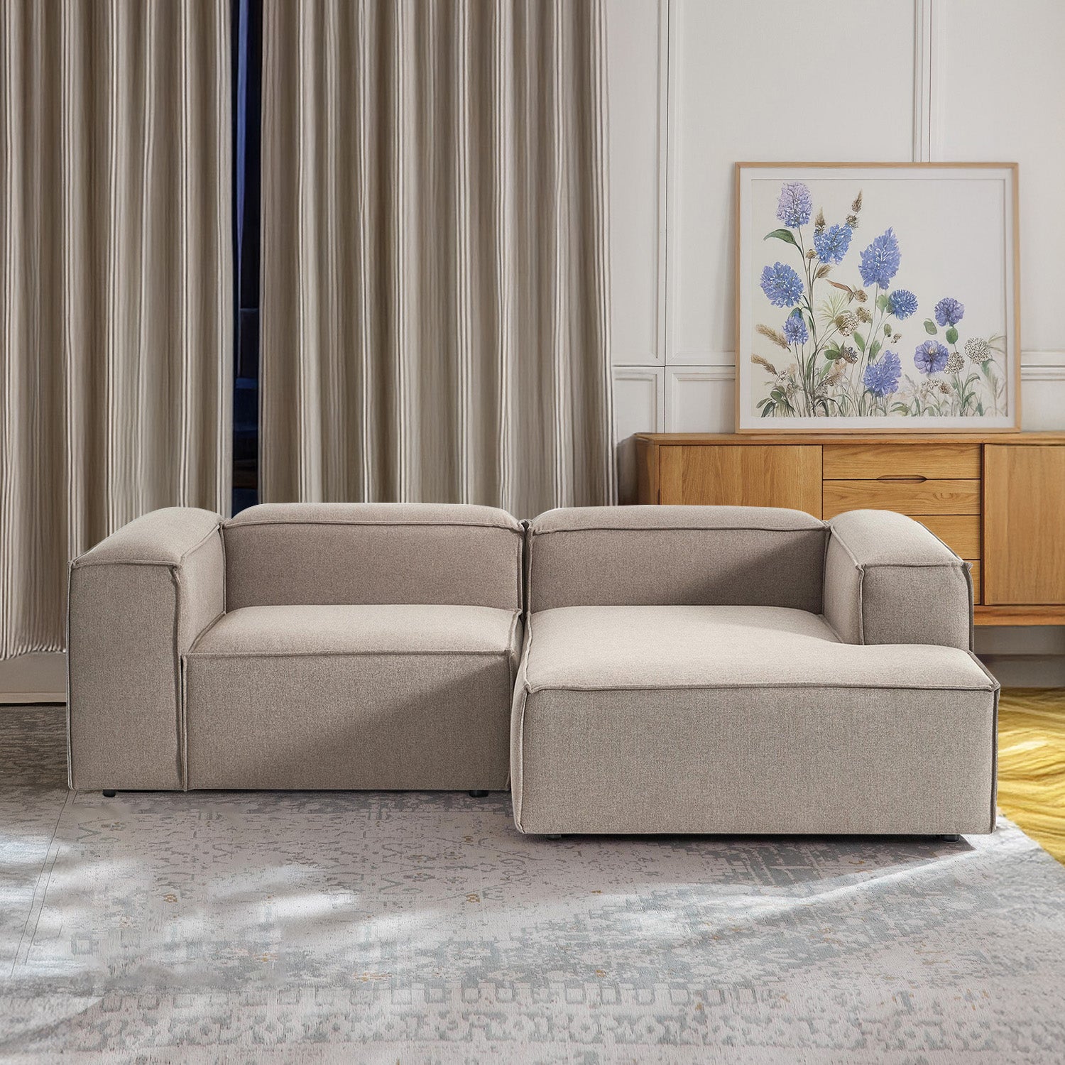 Assisi Casual L Shape Sofa - Light Gray – BLCK Homes