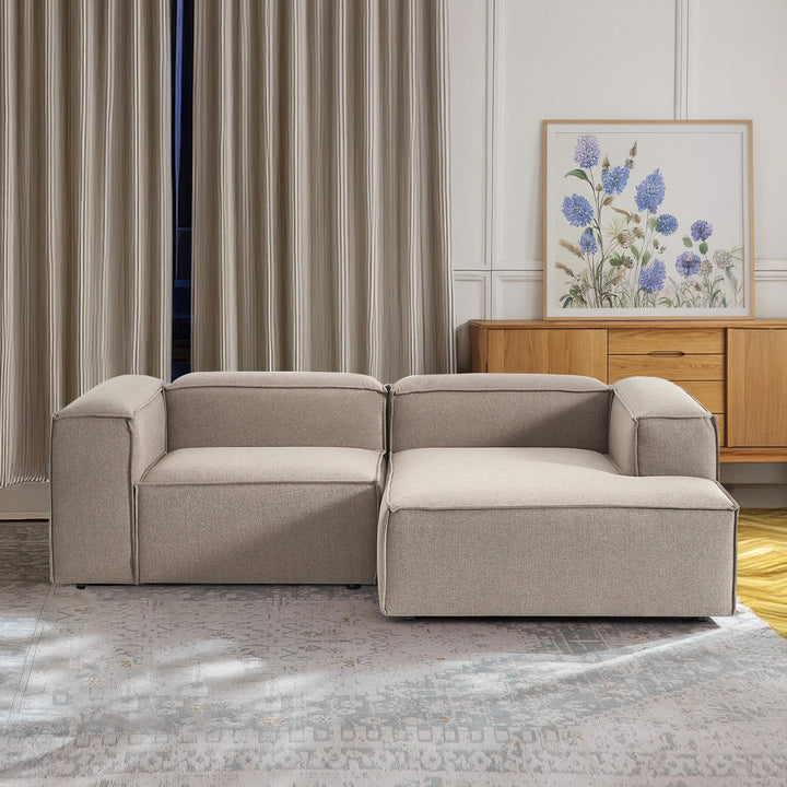 Assisi Casual L Shape Sofa - Light Gray – BLCK Homes