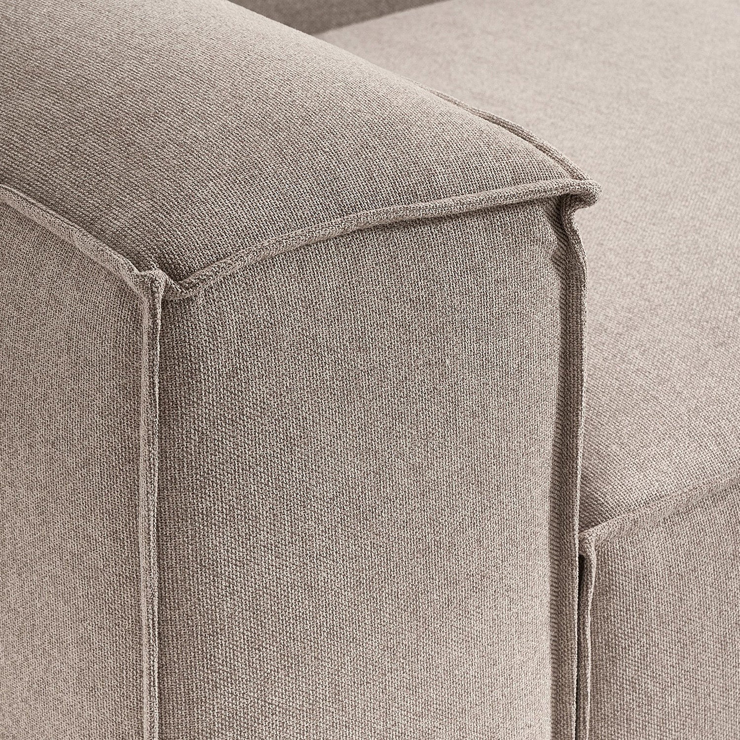 Assisi L-Shape Sofa in Light Gray