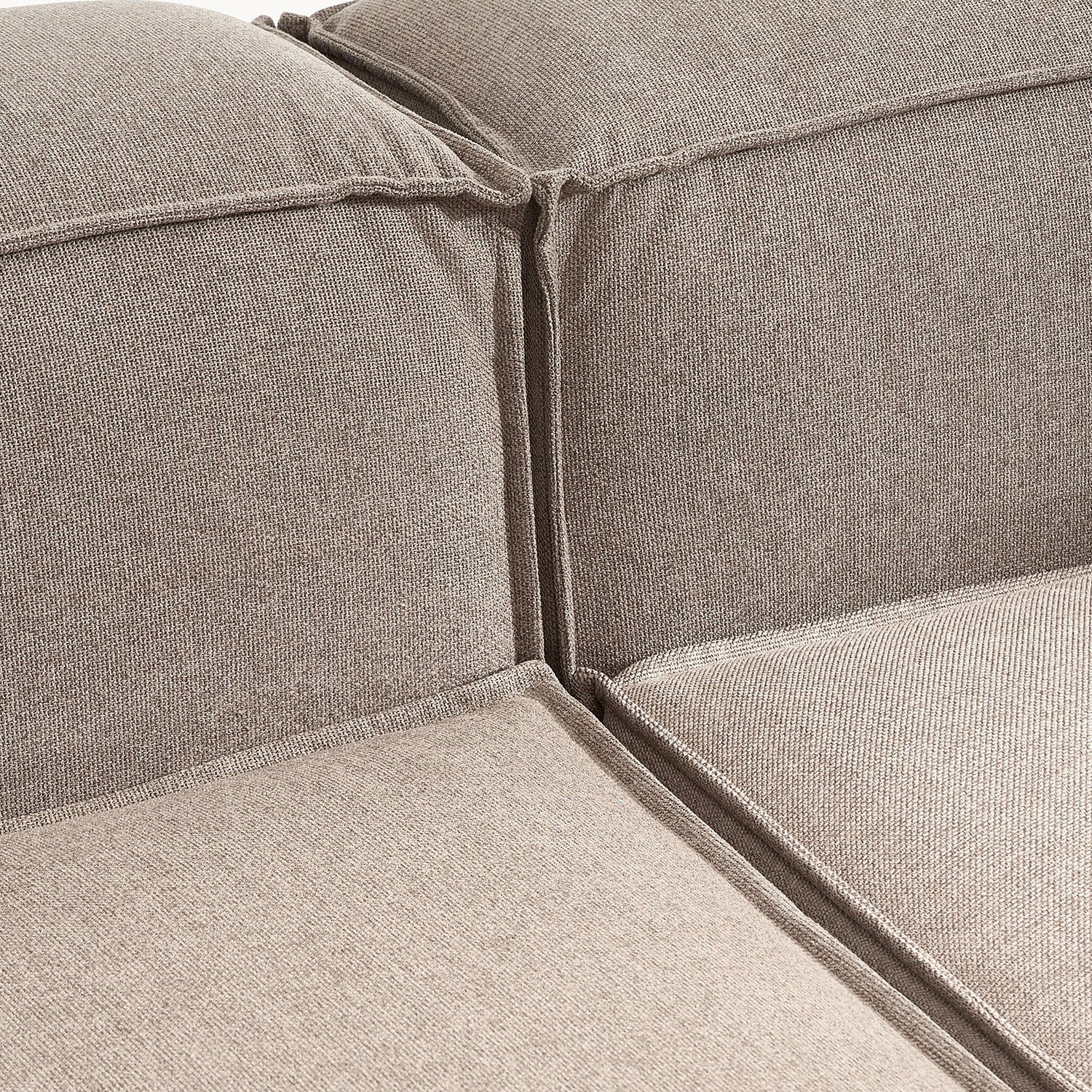 Assisi L-Shape Sofa in Light Gray