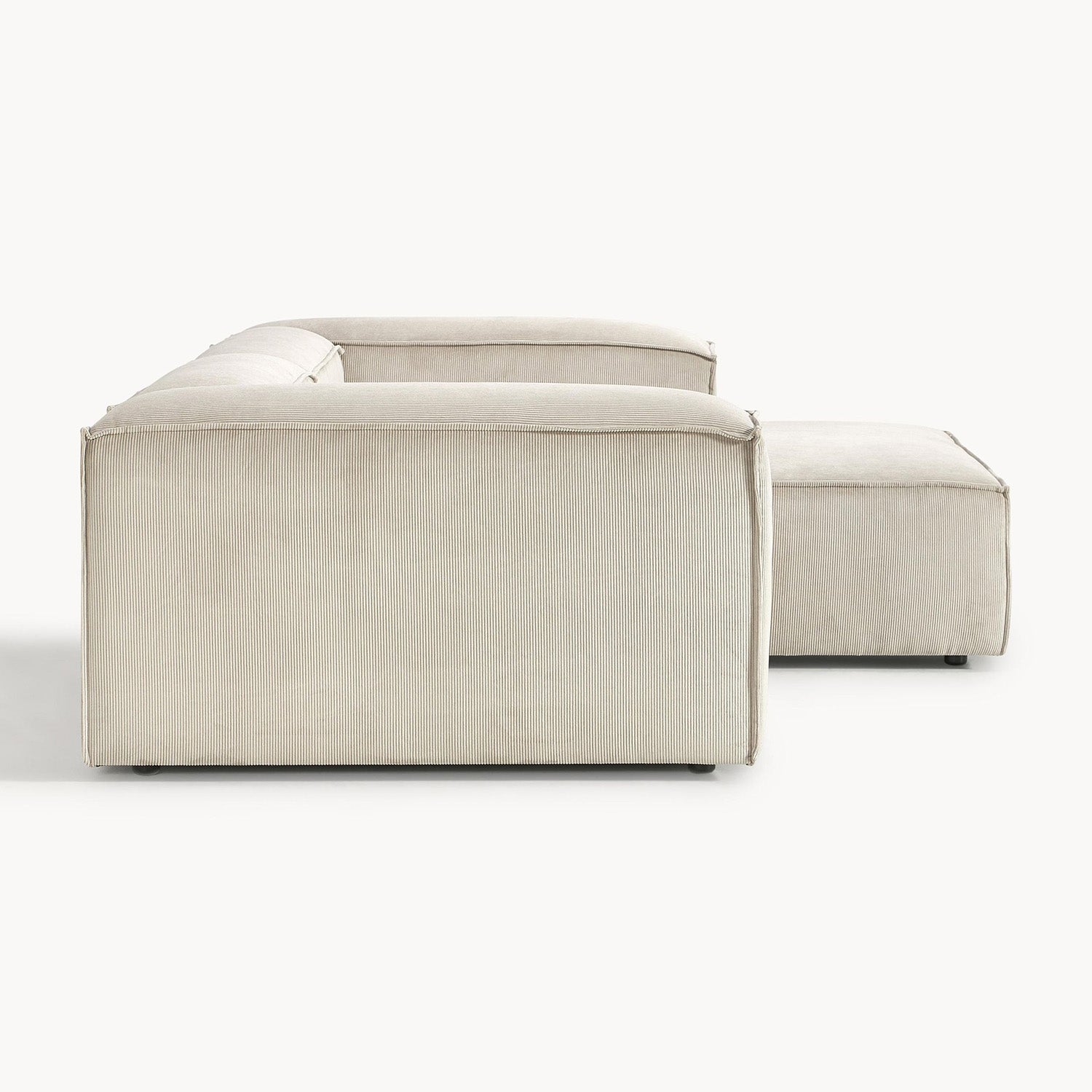 Assisi L-Shape Sofa in Off White