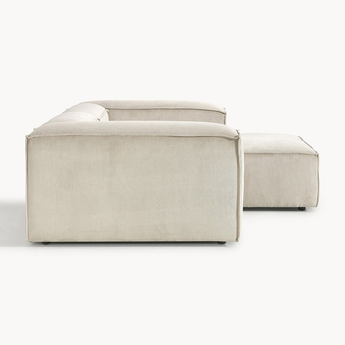 Assisi L-Shape Sofa in Off White