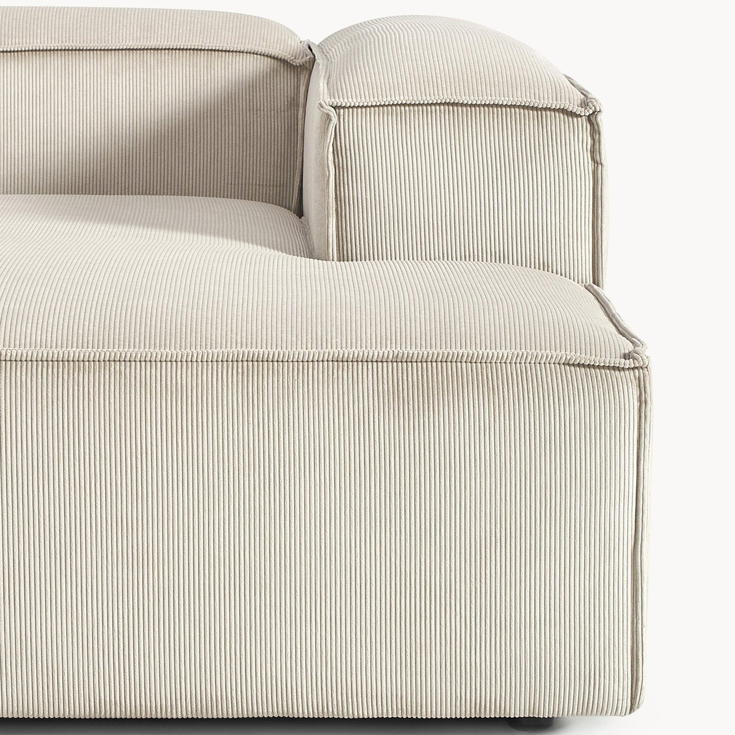 Assisi L-Shape Sofa in Off White