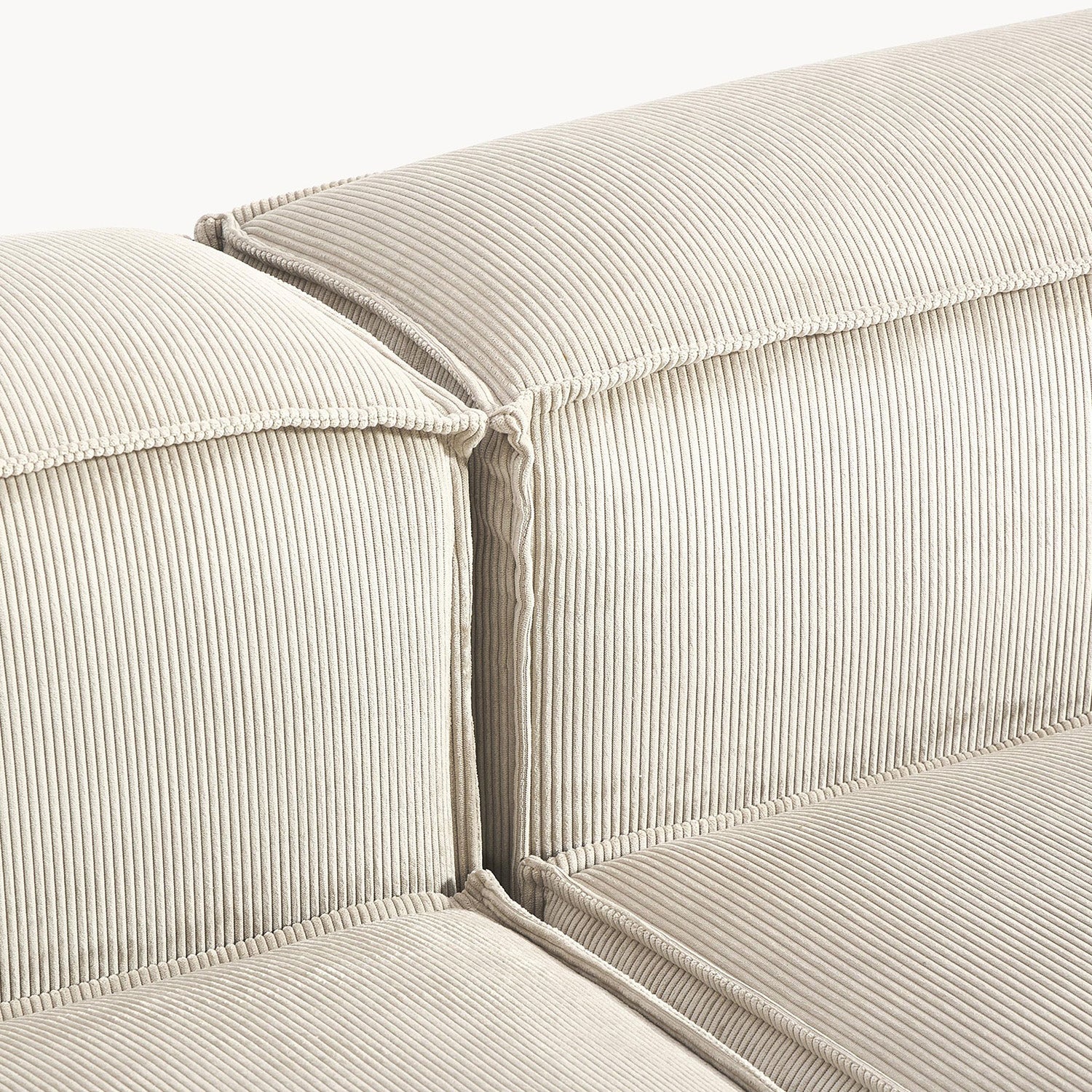 Assisi L-Shape Sofa in Off White