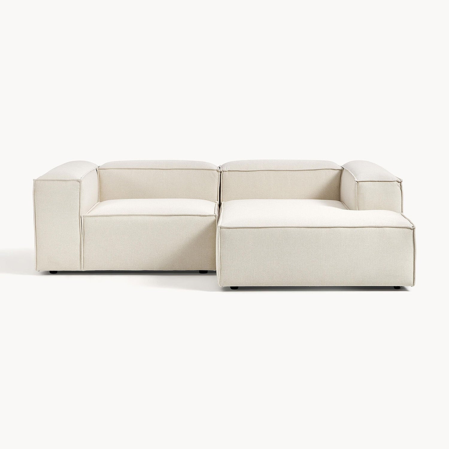 Assisi L-Shape Sofa in White