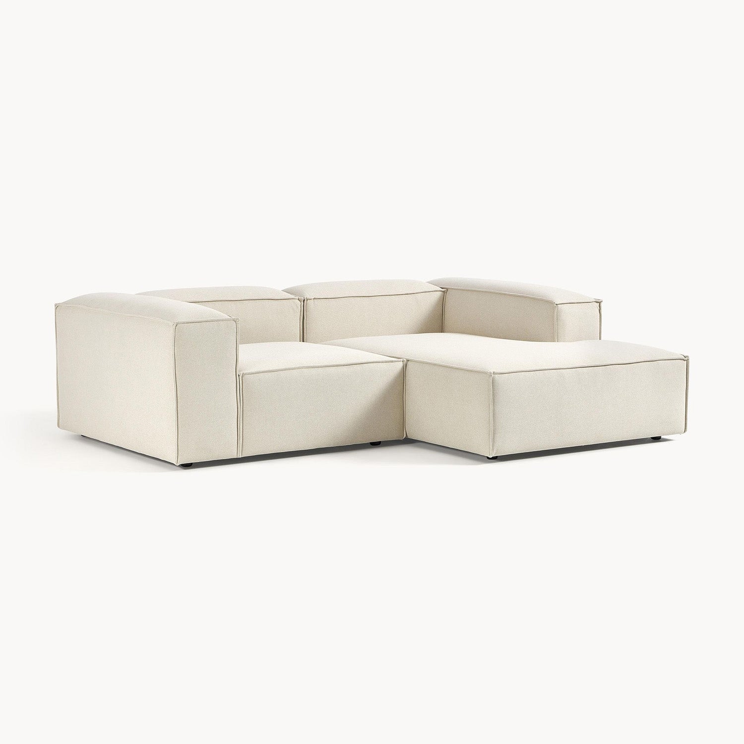 Assisi L-Shape Sofa in White