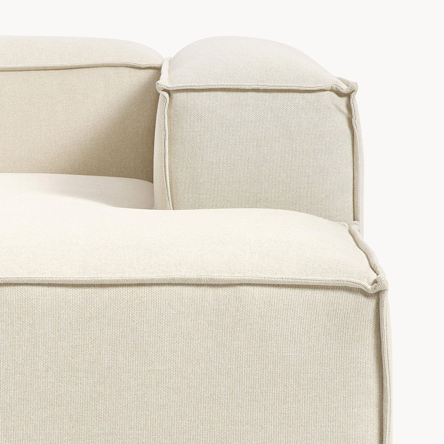 Assisi L-Shape Sofa in White