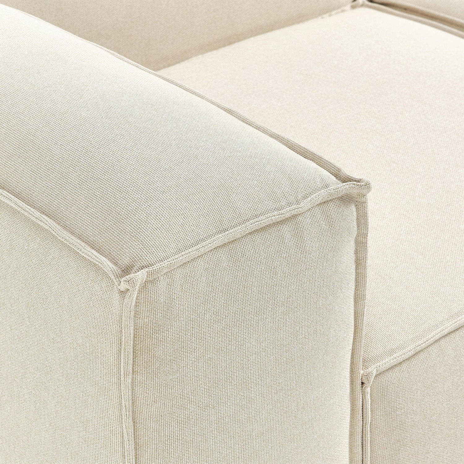 Assisi L-Shape Sofa in White