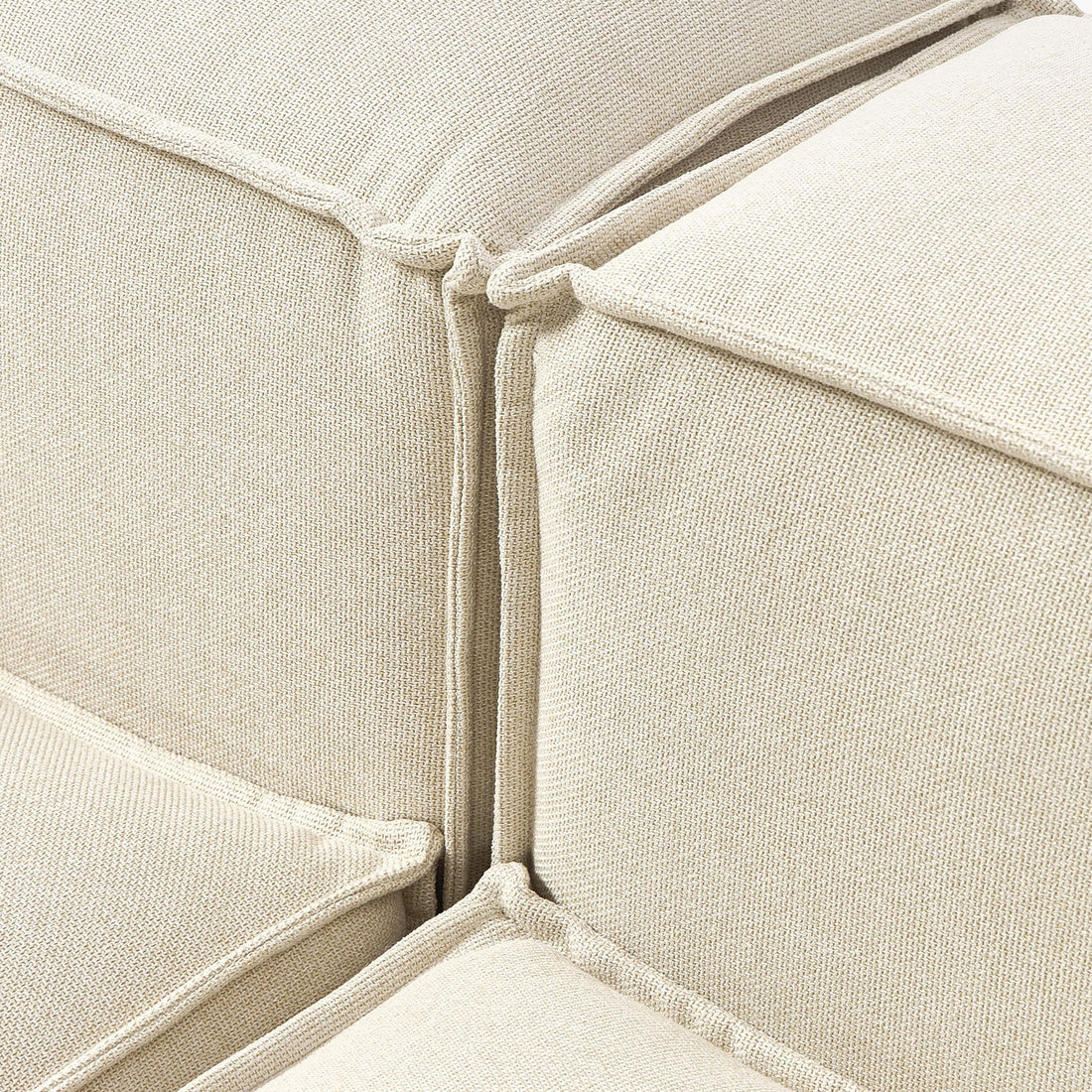 Assisi L-Shape Sofa in White