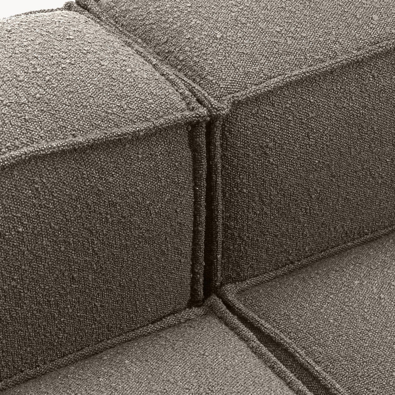 Assisi L-Shape Sofa in Dark Gray