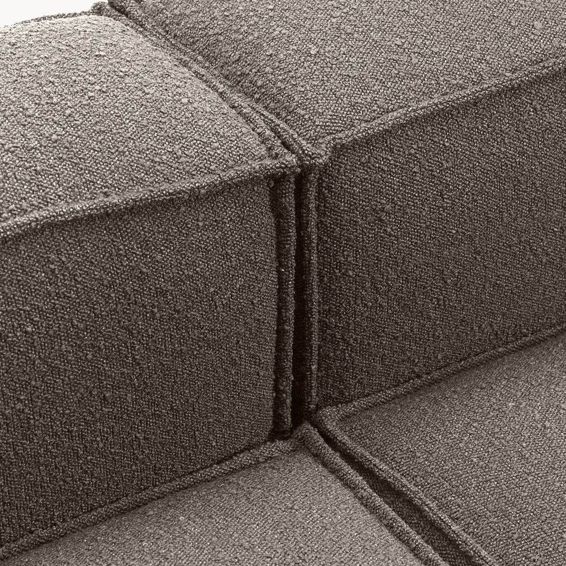 Assisi L-Shape Sofa in Dark Gray