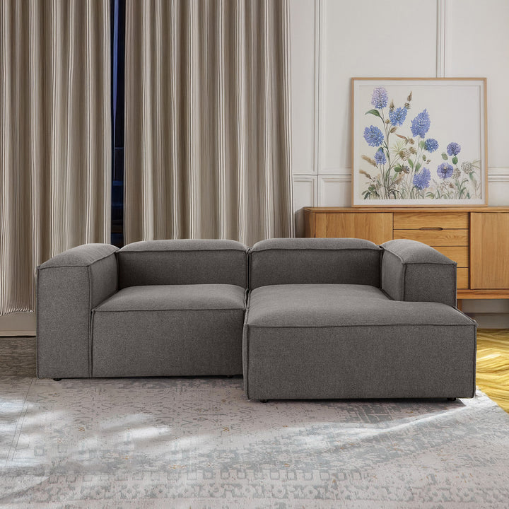 Assisi Casual L Shape Sofa - Silver Gray – BLCK Homes