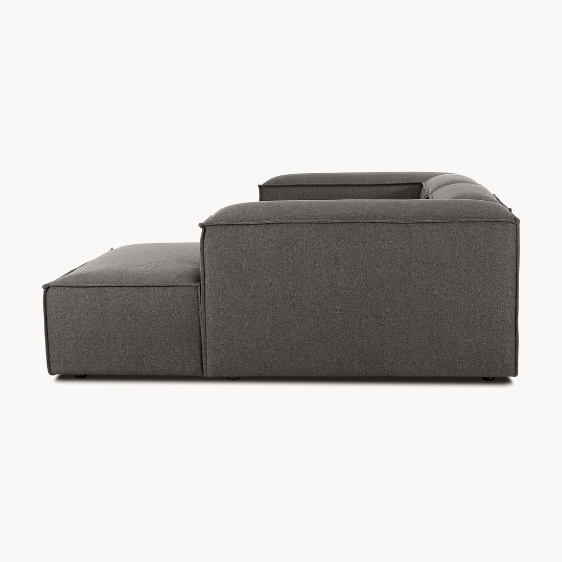 Assisi L-Shape Sofa in Silver Gray