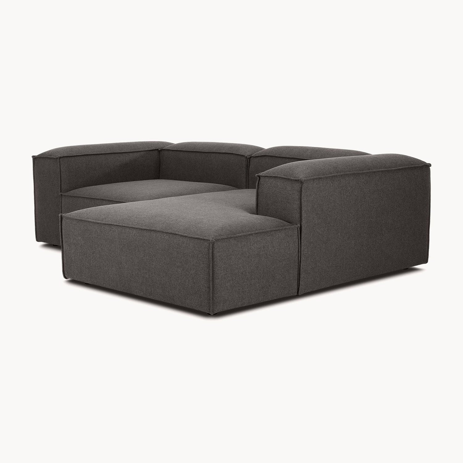 Assisi L-Shape Sofa in Silver Gray