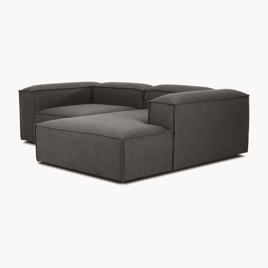 Assisi L-Shape Sofa in Silver Gray