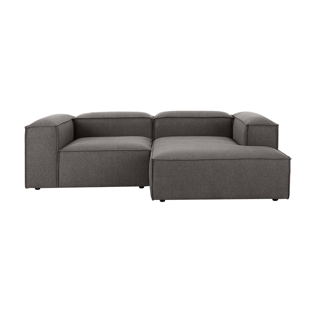 Assisi L-Shape Sofa in Silver Gray