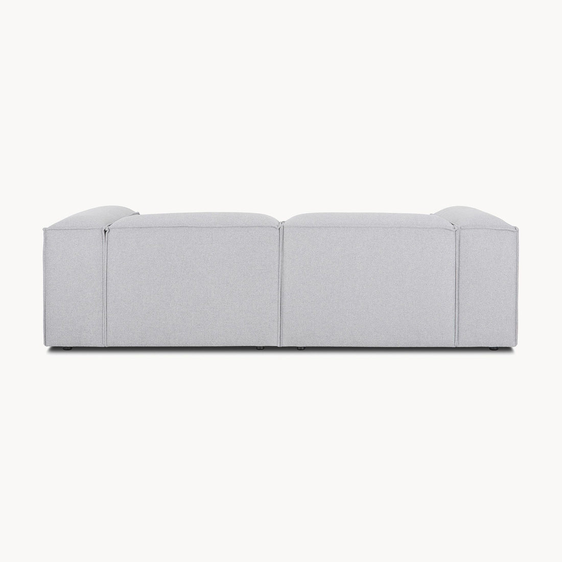 Assisi L-Shape Sofa in Gray Polyester