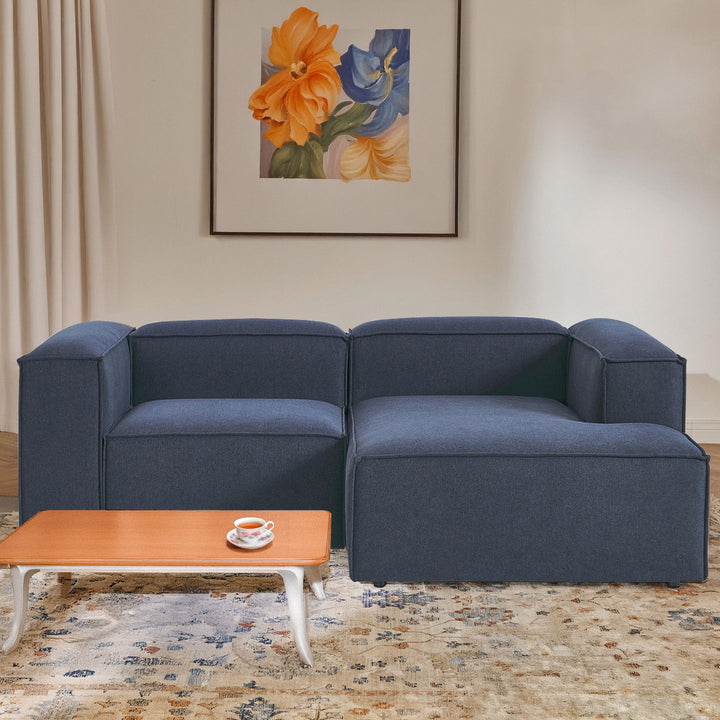 Assisi Casual L Shape Sofa - Blue – BLCK Homes