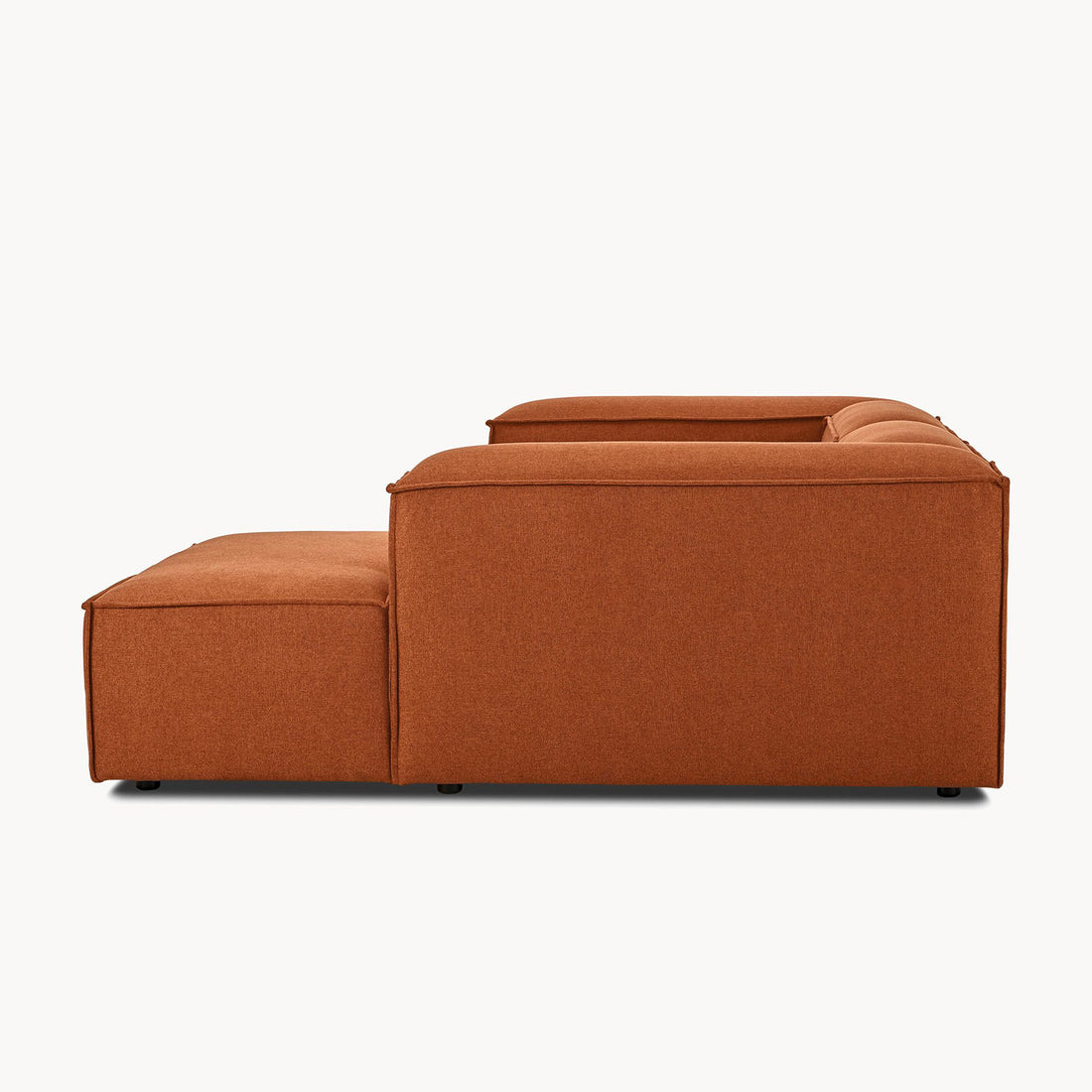 Assisi L-Shape Sofa in Rust Brown