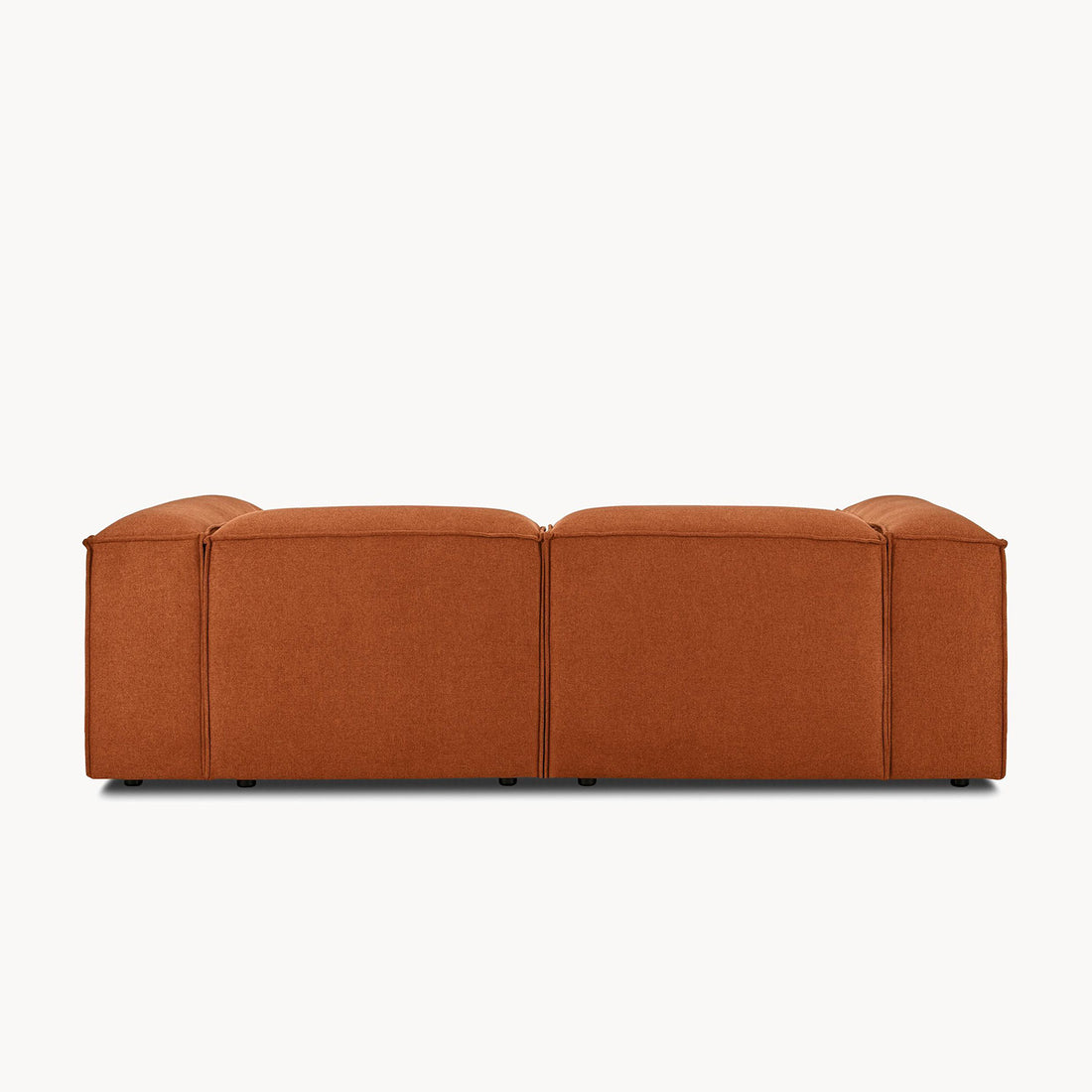 Assisi L-Shape Sofa in Rust Brown