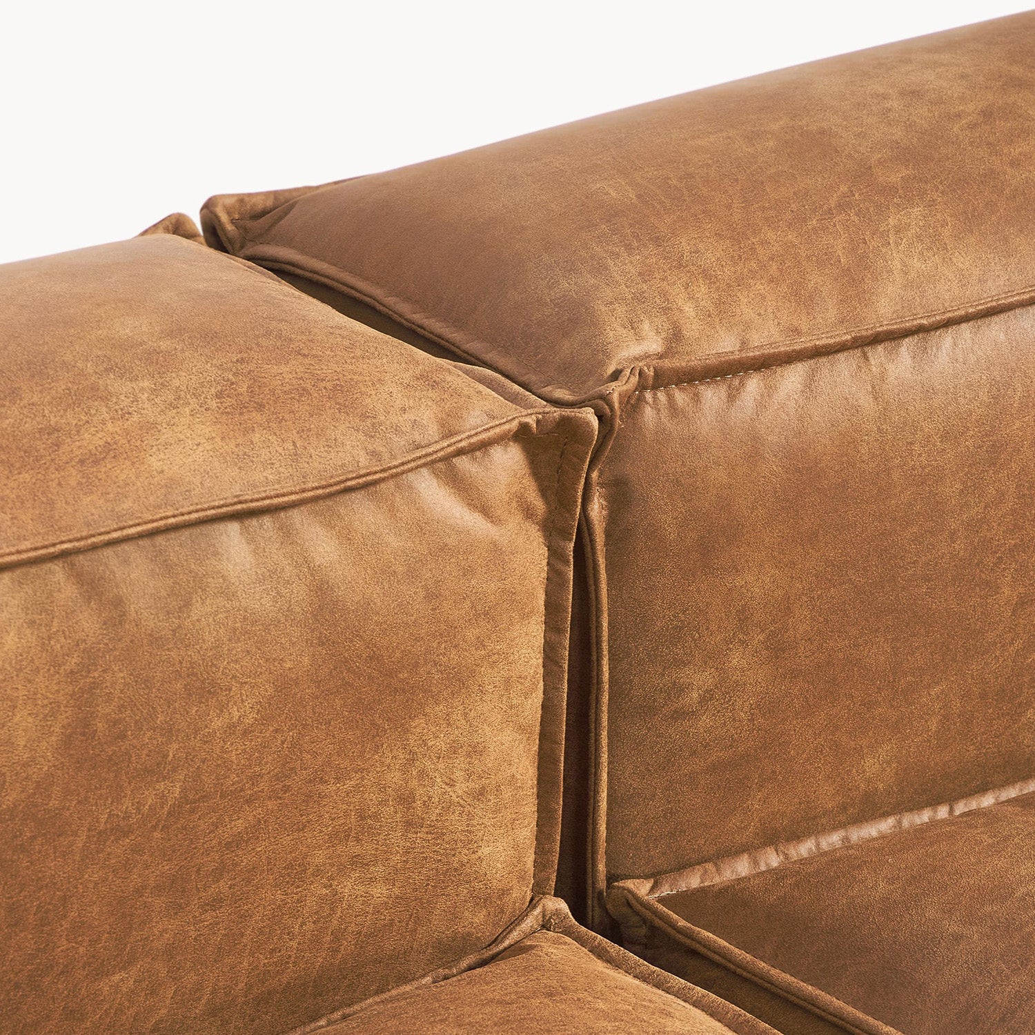 Assisi L-Shape Sofa in Brown