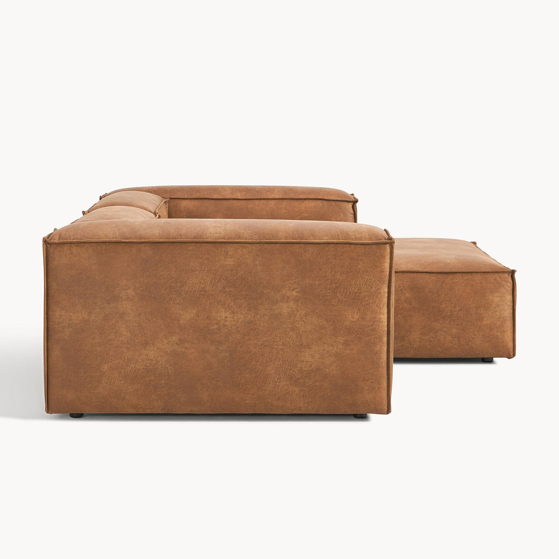 Assisi L-Shape Sofa in Brown