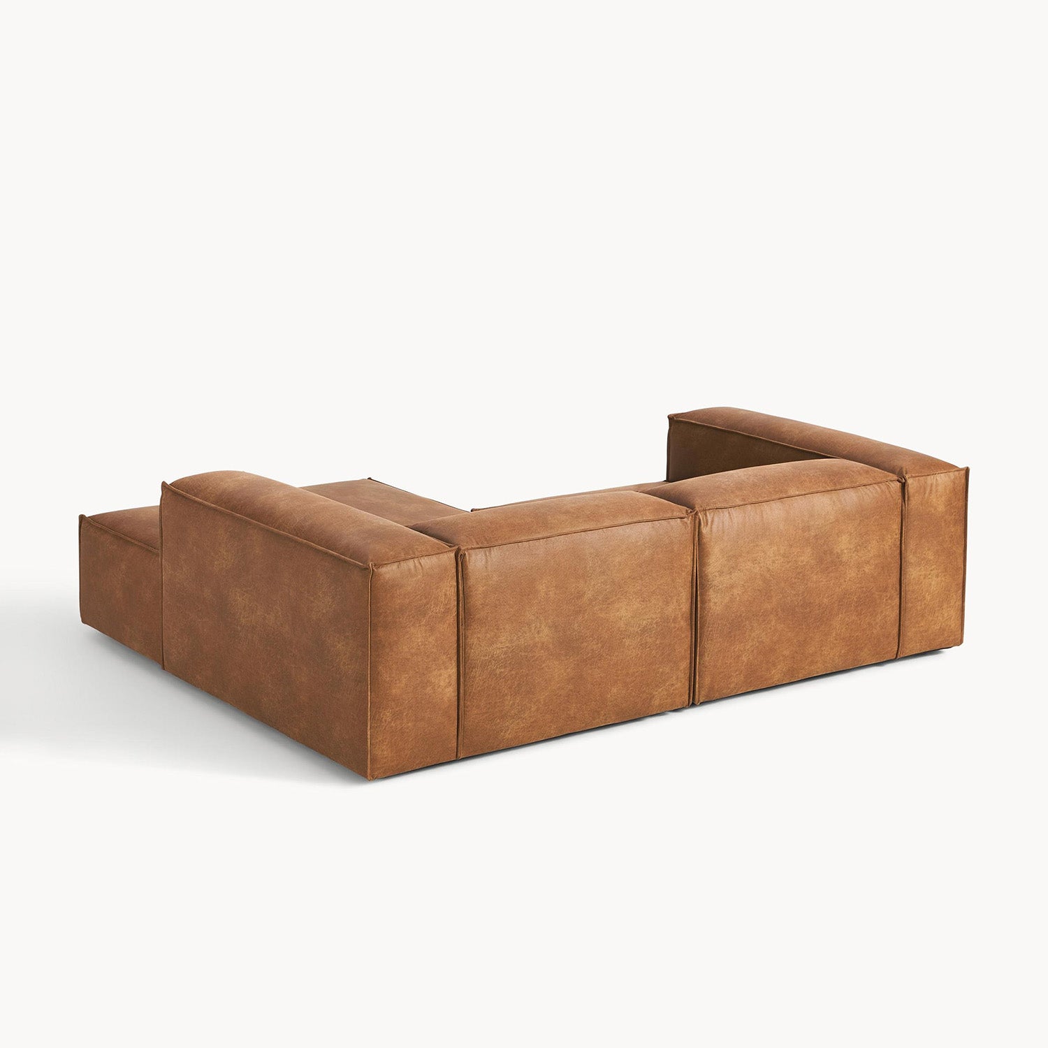 Assisi L-Shape Sofa in Brown