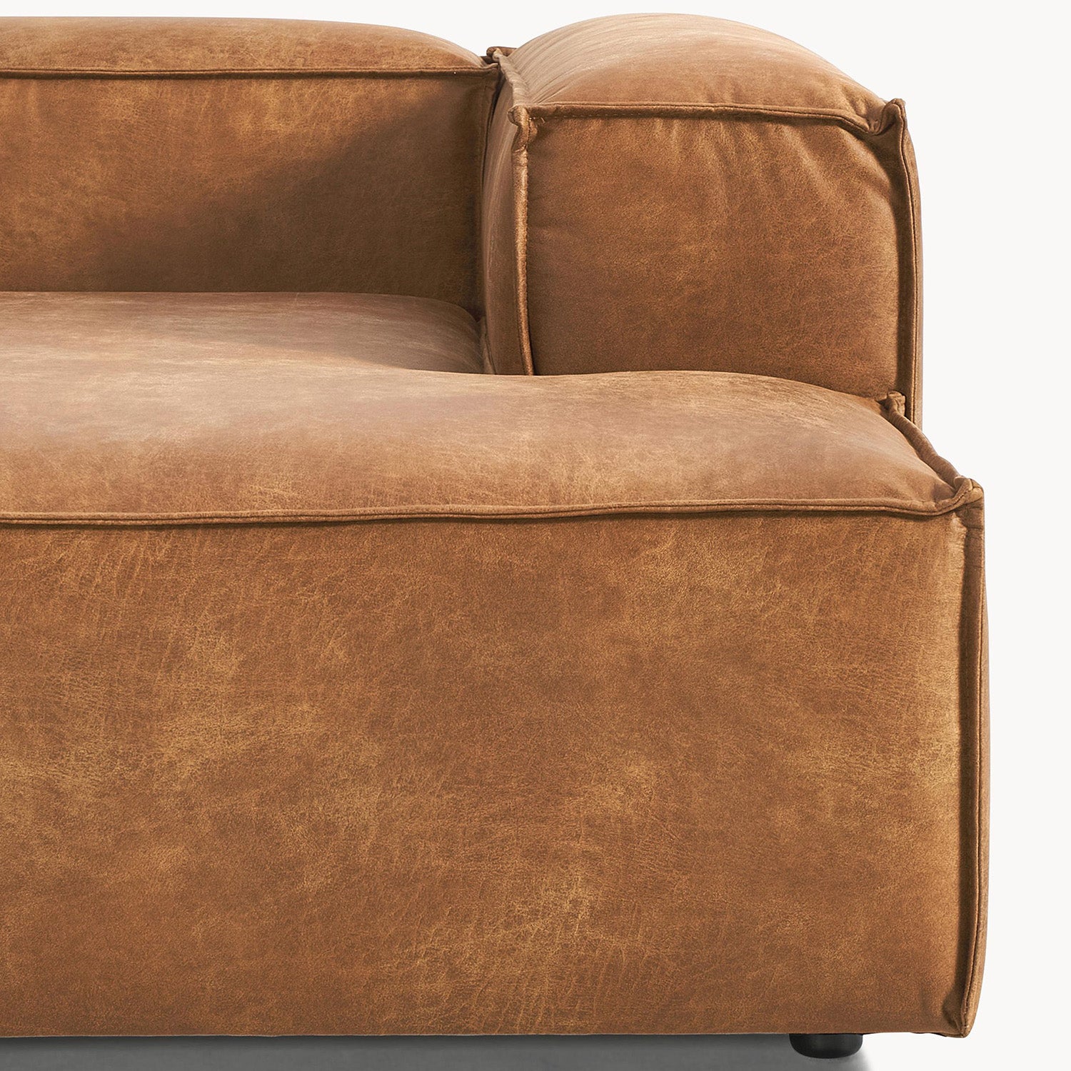 Assisi L-Shape Sofa in Brown