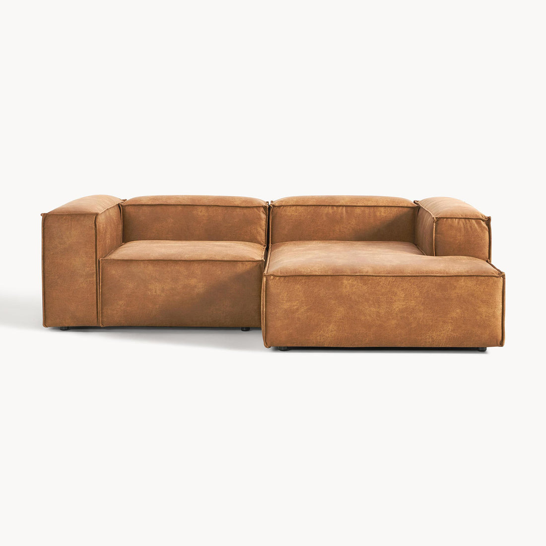 Assisi L-Shape Sofa in Brown