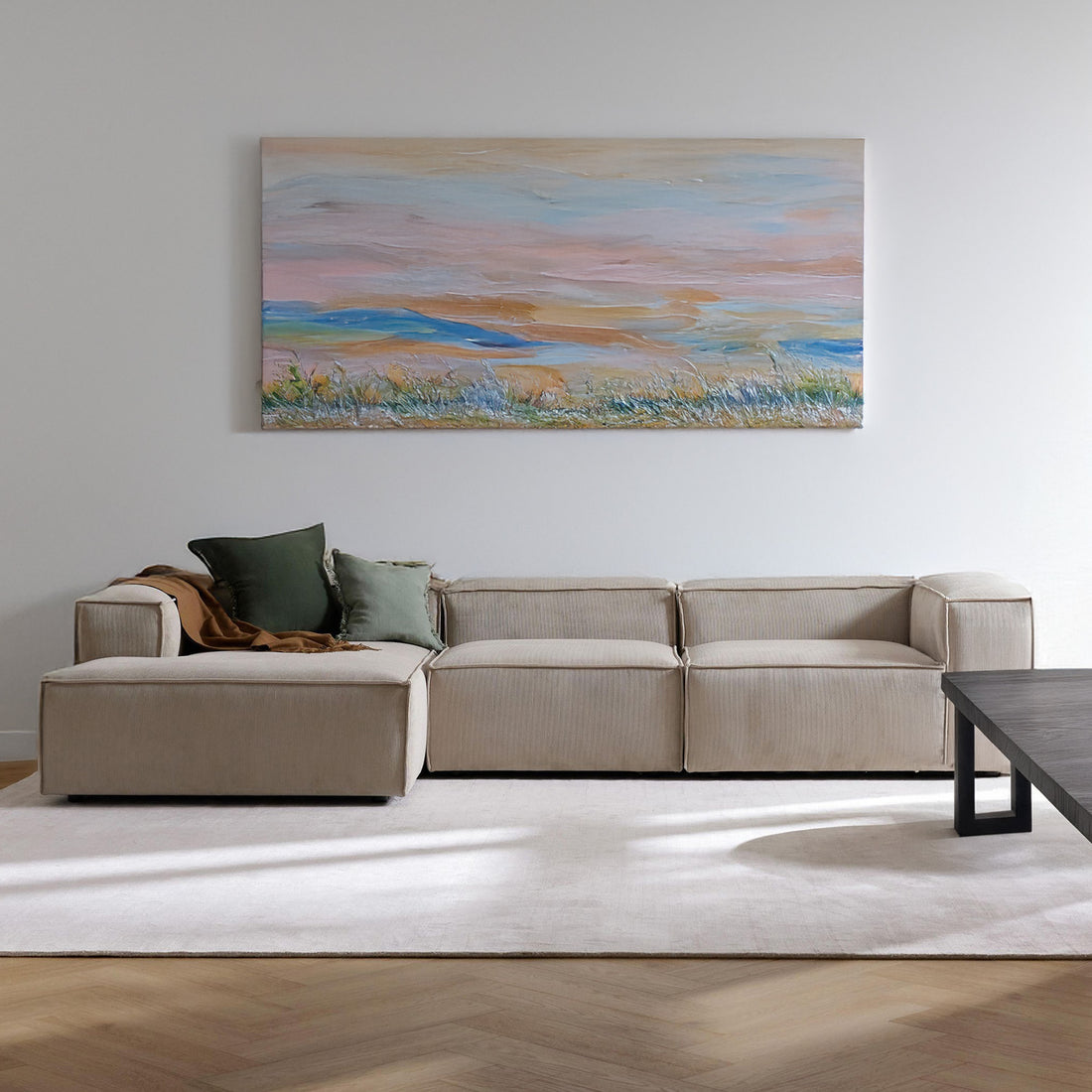 Trevi L Shape Sofa - Off White – BLCK Homes
