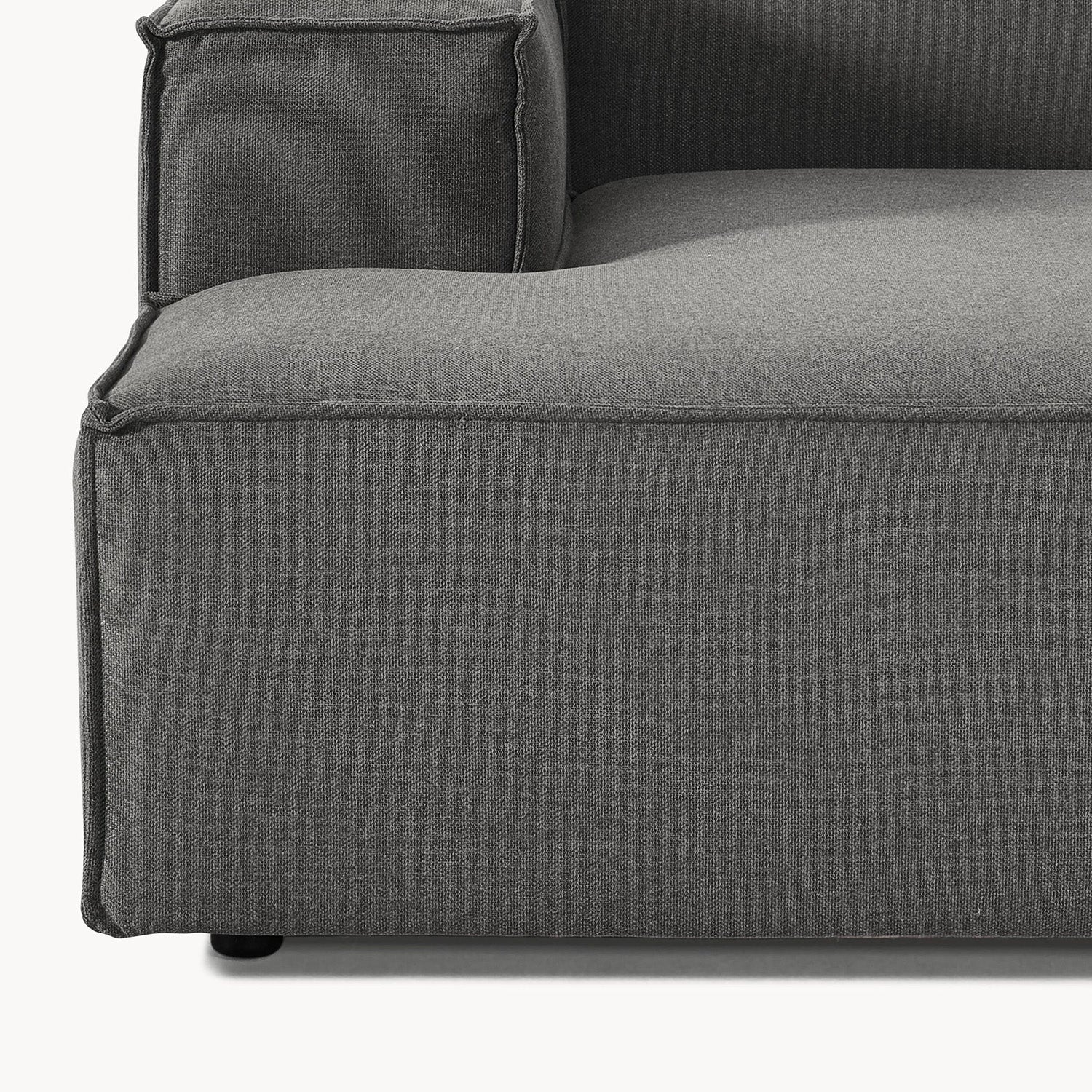 Trevi L-Shape Sofa in Dark Gray