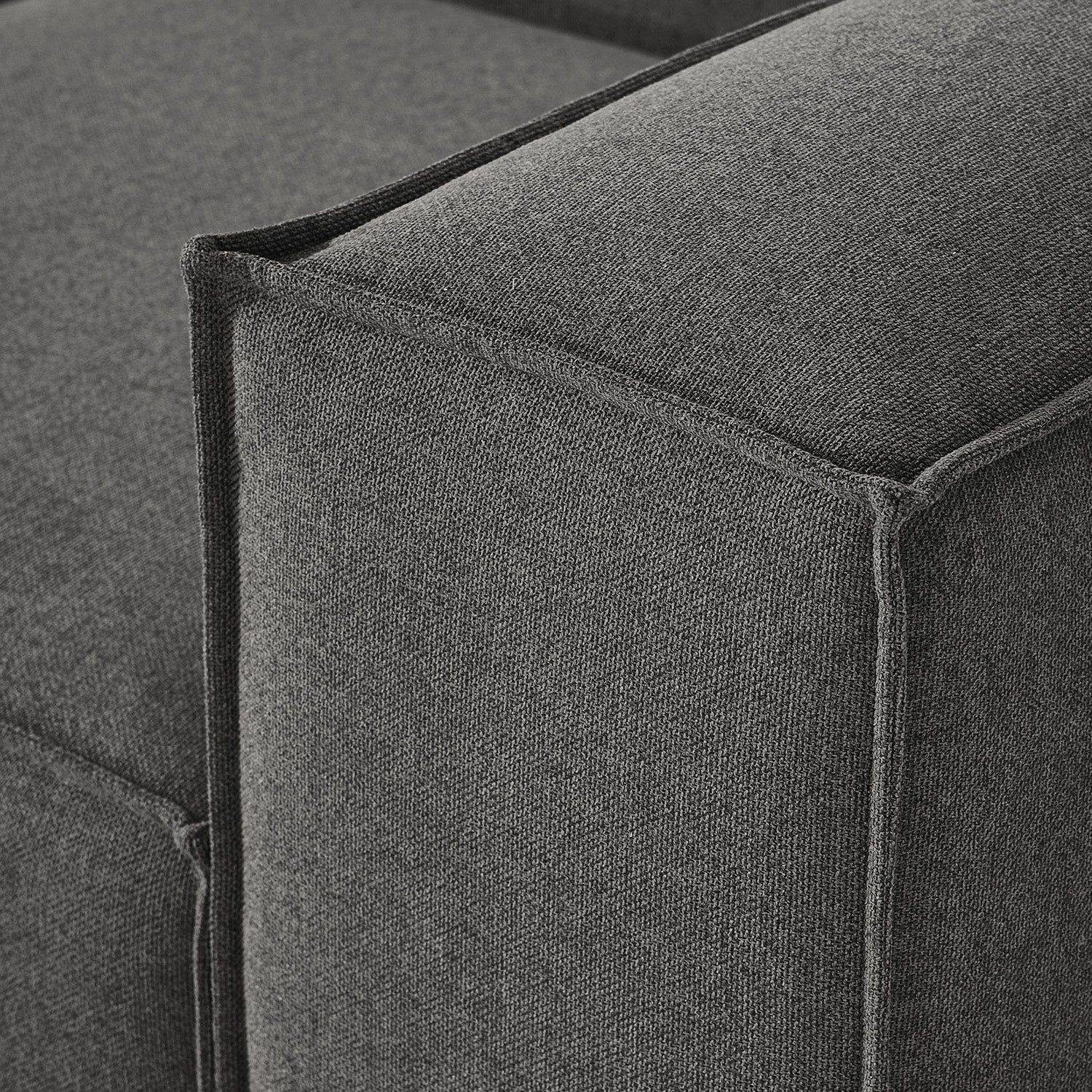 Trevi L-Shape Sofa in Dark Gray
