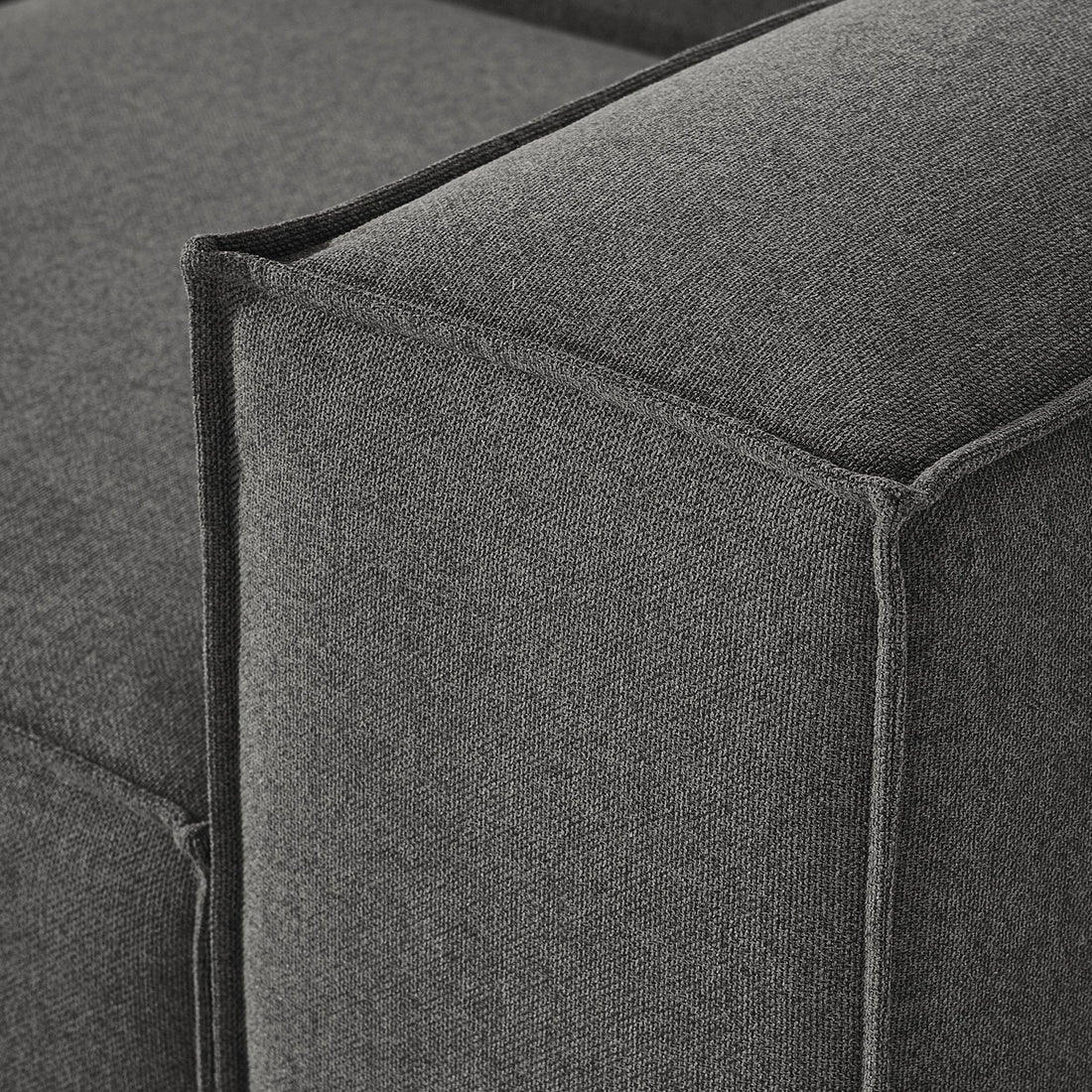Trevi L-Shape Sofa in Dark Gray