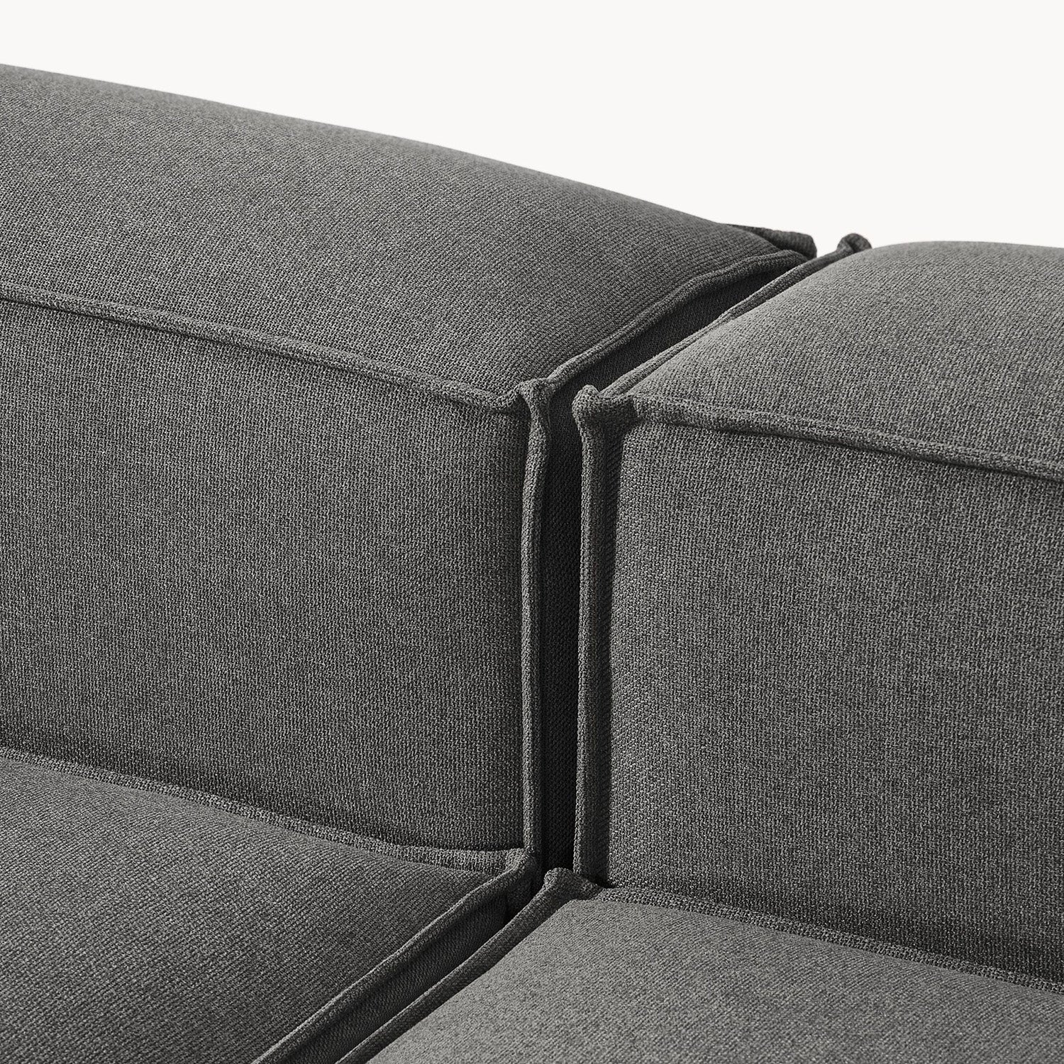 Trevi L-Shape Sofa in Dark Gray