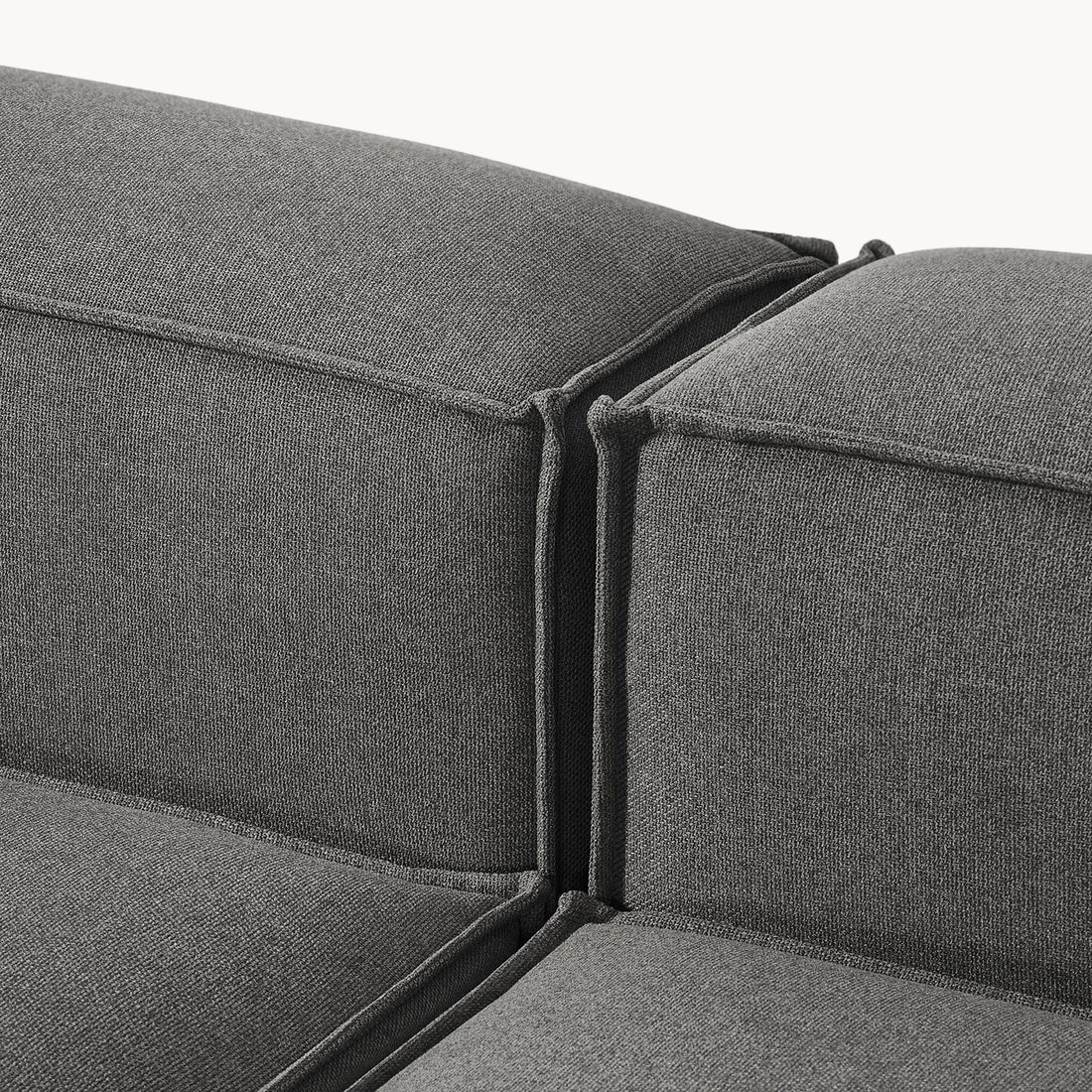 Trevi L-Shape Sofa in Dark Gray