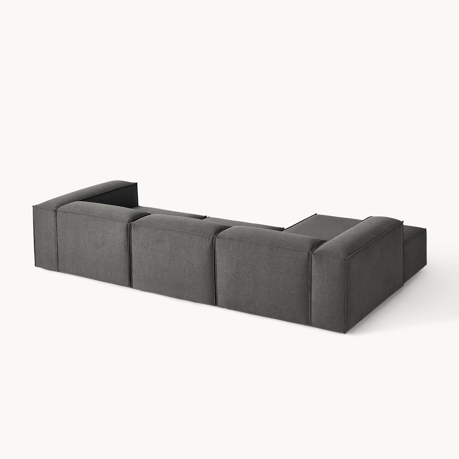 Trevi L-Shape Sofa in Dark Gray