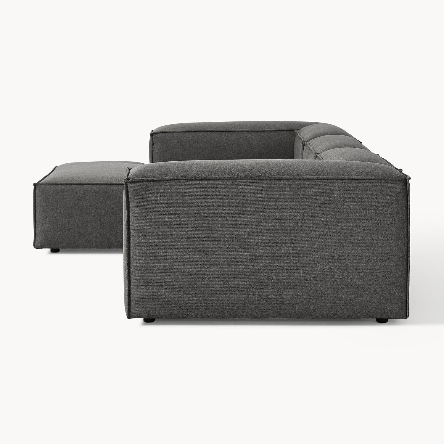 Trevi L-Shape Sofa in Dark Gray