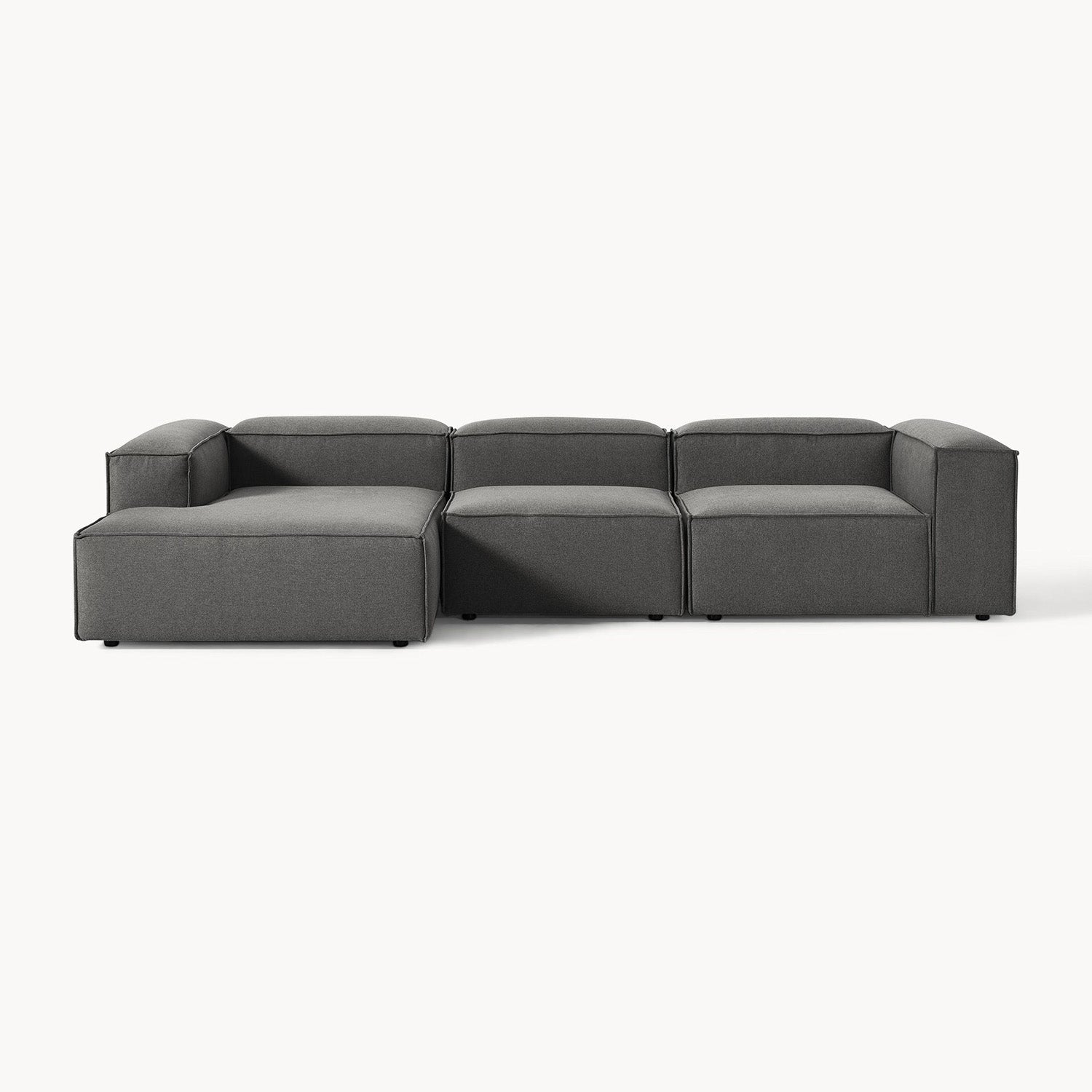 Trevi L-Shape Sofa in Dark Gray